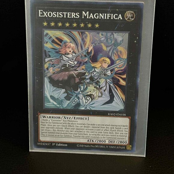 Bottle Popn Cards Other - Exosisters Magnifica - RA02-EN038 - Super Rare - 1st Edition 25th Anniversary Ra